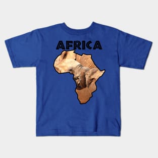 Africa Wildlife Continent Elephant Tug of War Kids T-Shirt